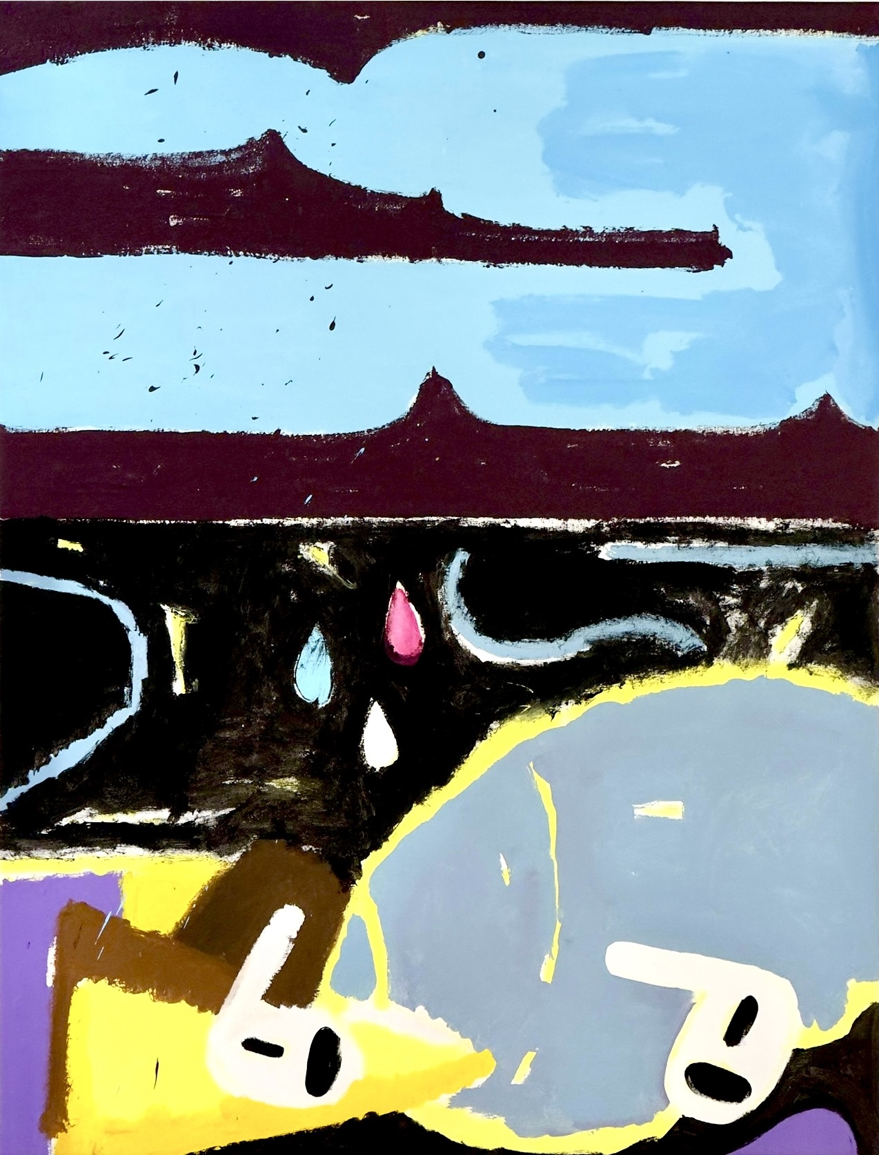 Ádám DÓRA Beats & Dust Acrylic on canvas 118x89 cm 2025