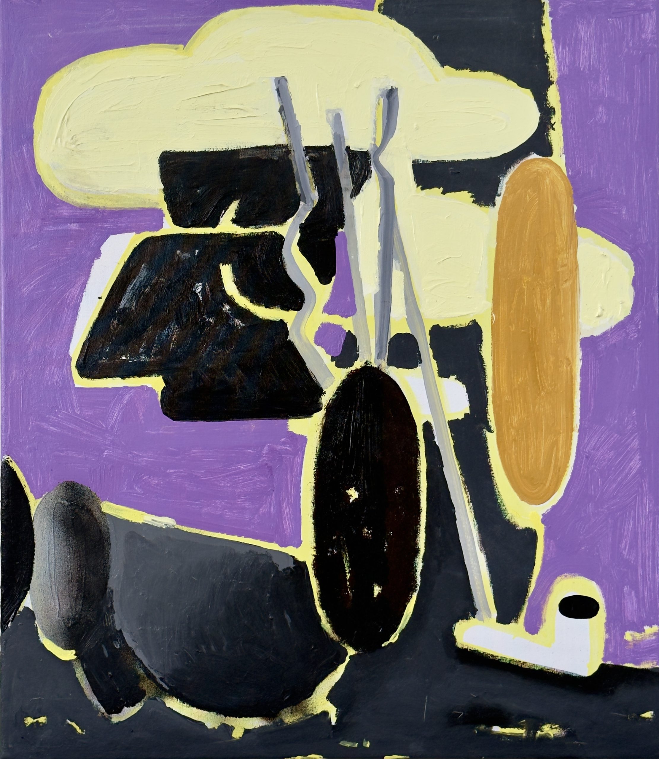 Ádám DÓRA Some Iron Stuff acrylic on canvas 75x65 cm 2026